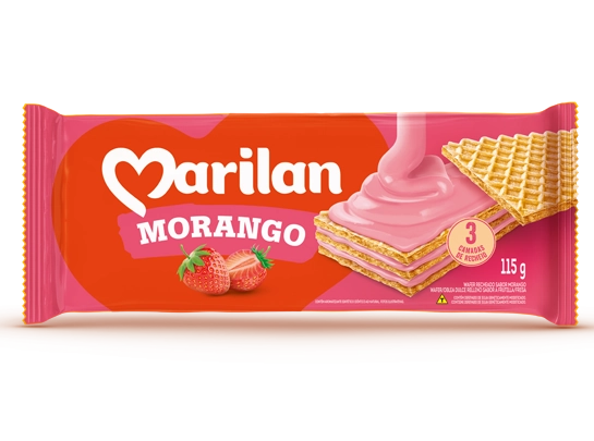 Wafer Morango Marilan