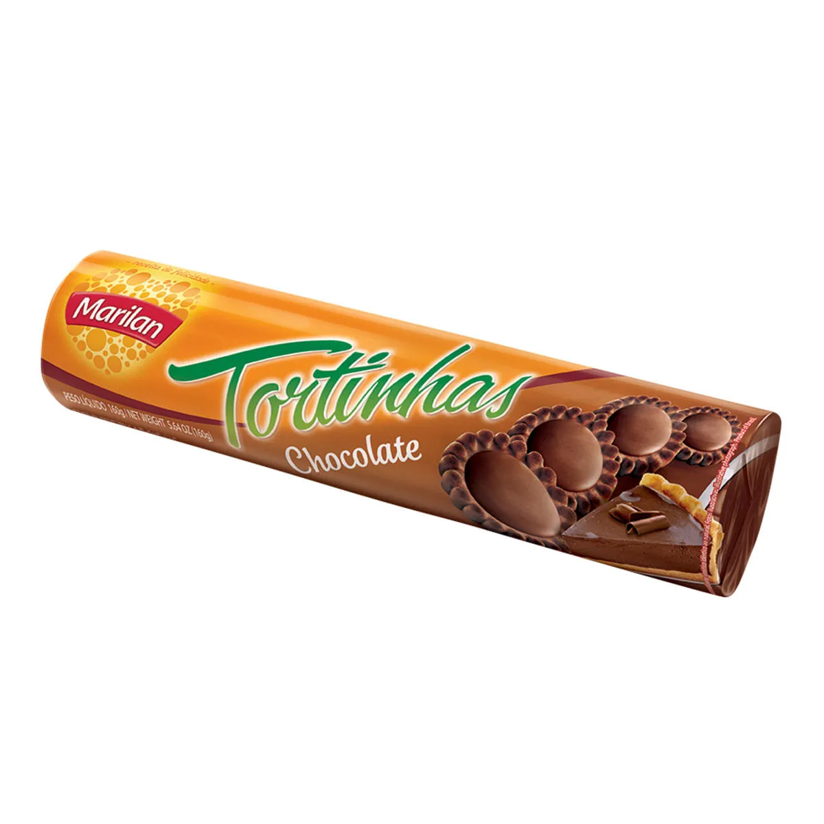 Biscoito Recheio Chocolate Marilan Tortinhas Pacote 160g
