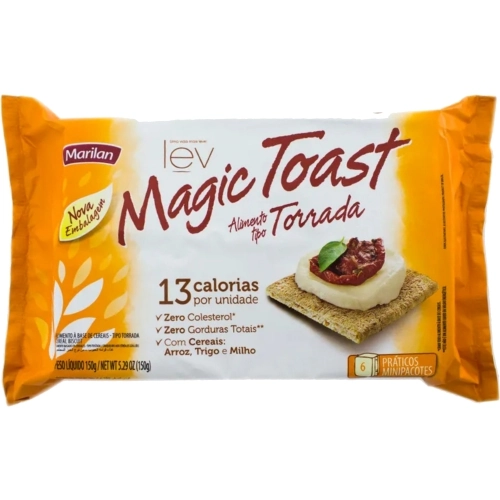 Torrada Marilan Lev Magic Toast Pacote 150g