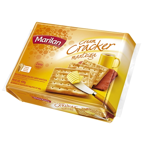 Biscoito Cream Cracker Manteiga Marilan Pacote 400g