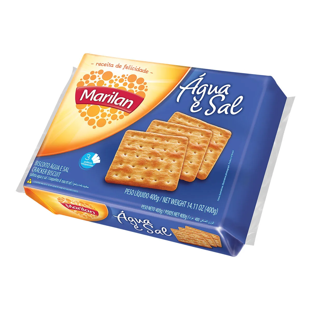 Biscoito água E Sal Marilan Pacote 400g