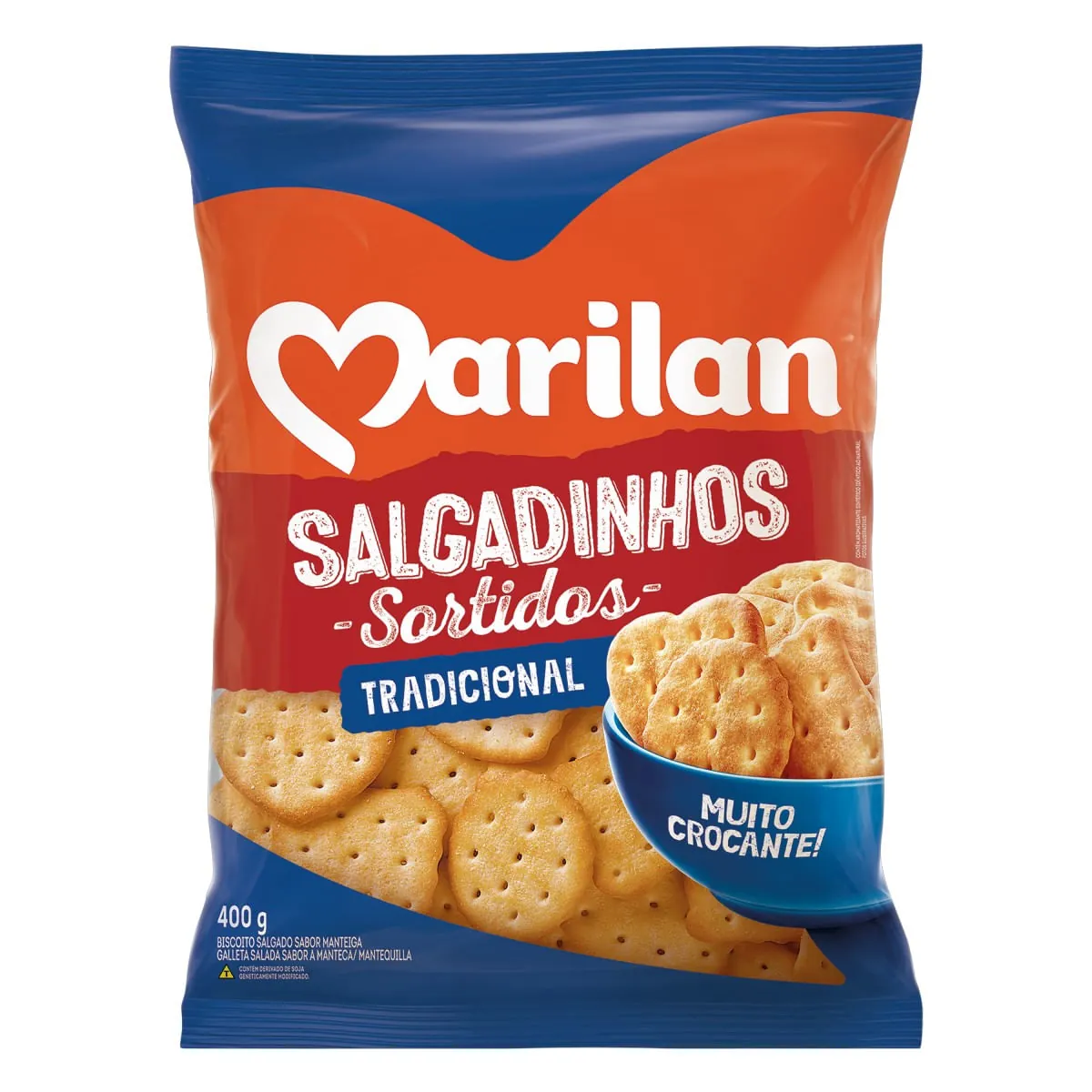 Biscoito Salgadinho Sortido Tradicional Marilan 400 g