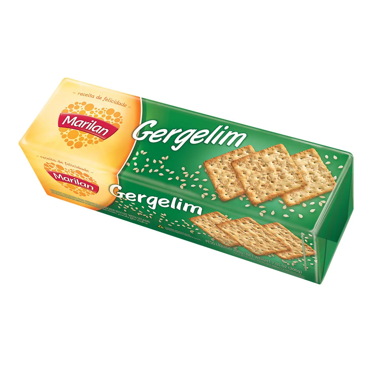 Biscoito Cream Craker de Gergelim Marilan 200g