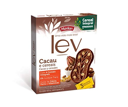 Biscoito Lev Cacau E Cereais 27g Marilan