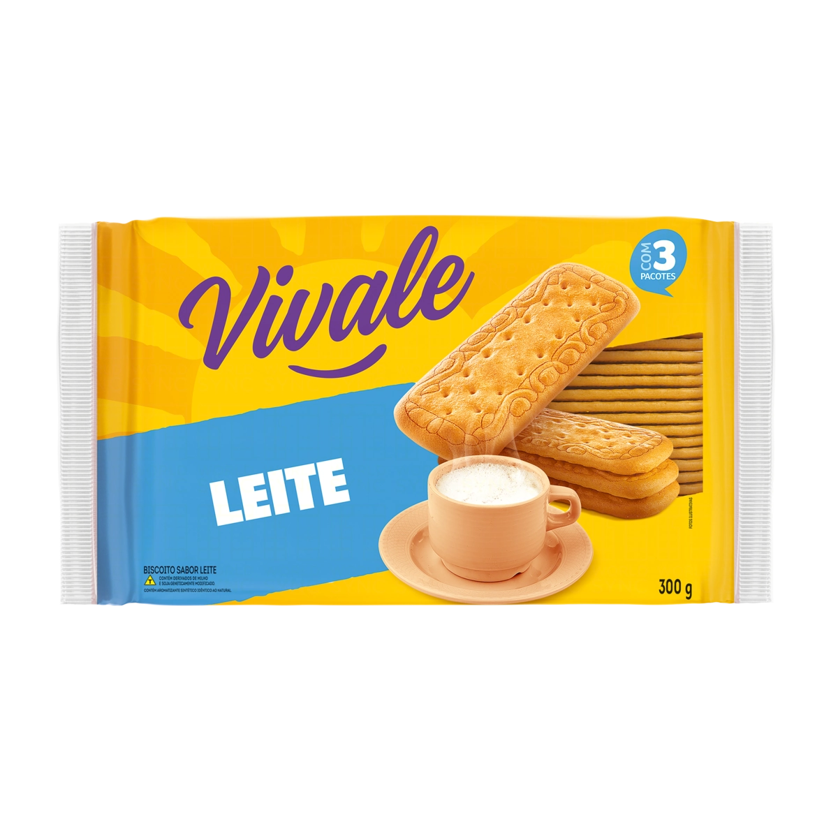Biscoito Leite Vivale Pacote 300g