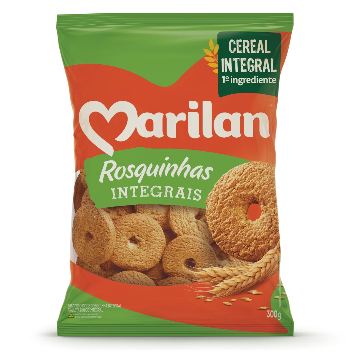 Biscoito Rosquinha Integral Marilan Pacote 350g