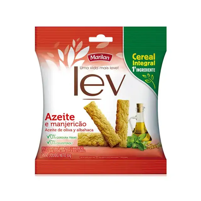 Snack Marilan Lev 30g Azeite/manjericao