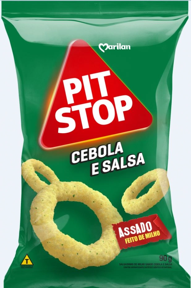 Salgadinho De Milho Cebola E Salsa Marilan Pit Stop Pacote 90g