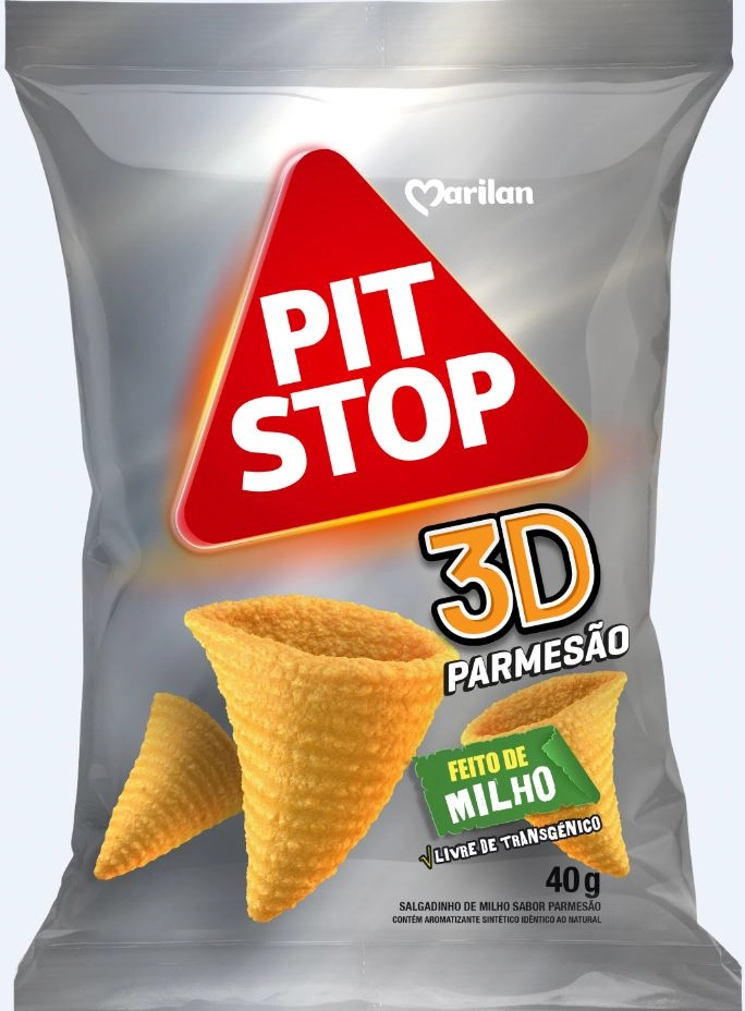 Salgadinho De Milho Parmesão Marilan Pit Stop Pacote 40g