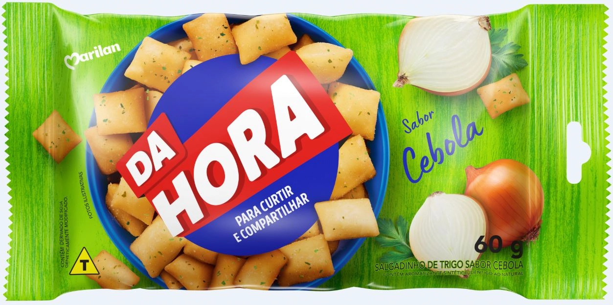 Salgadinho De Trigo Cebola Marilan Da Hora Pacote 60g