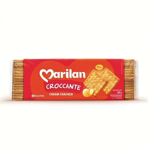 Biscoito Cream Cracker Crocante Marilan Pacote 600g