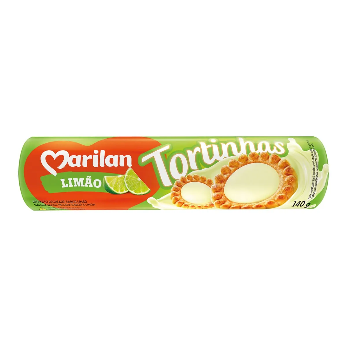 Biscoito Recheio Limão Marilan Tortinhas 140 g
