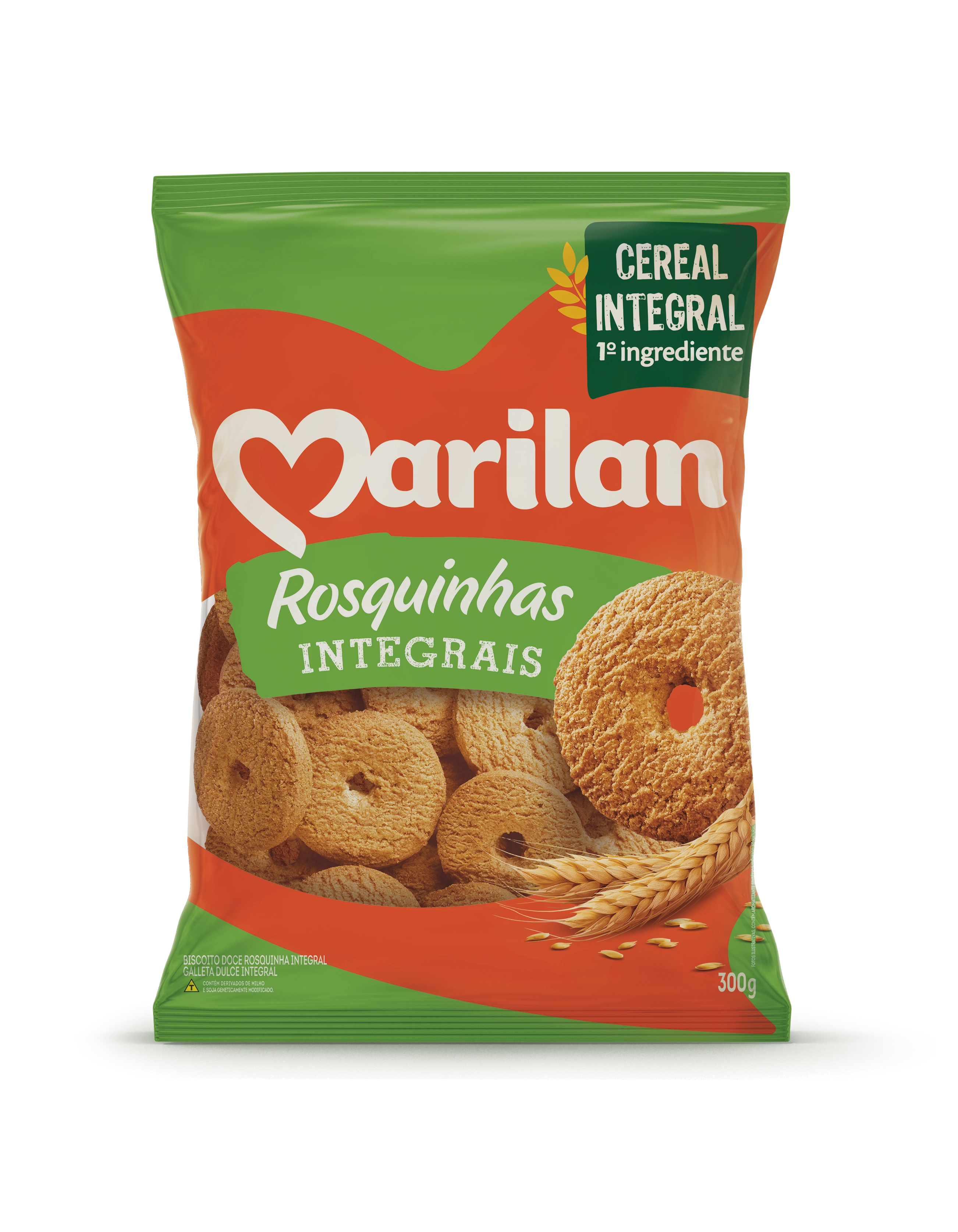 Biscoito Rosquinha Integral Marilan Pacote 300g