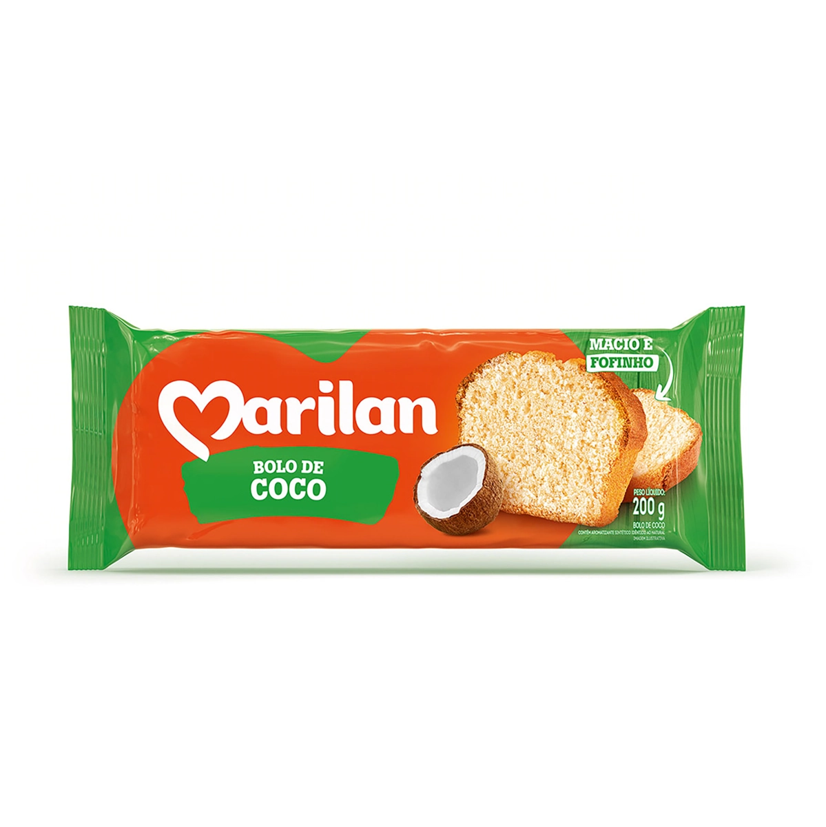 Bolo Coco Marilan Pacote 200g