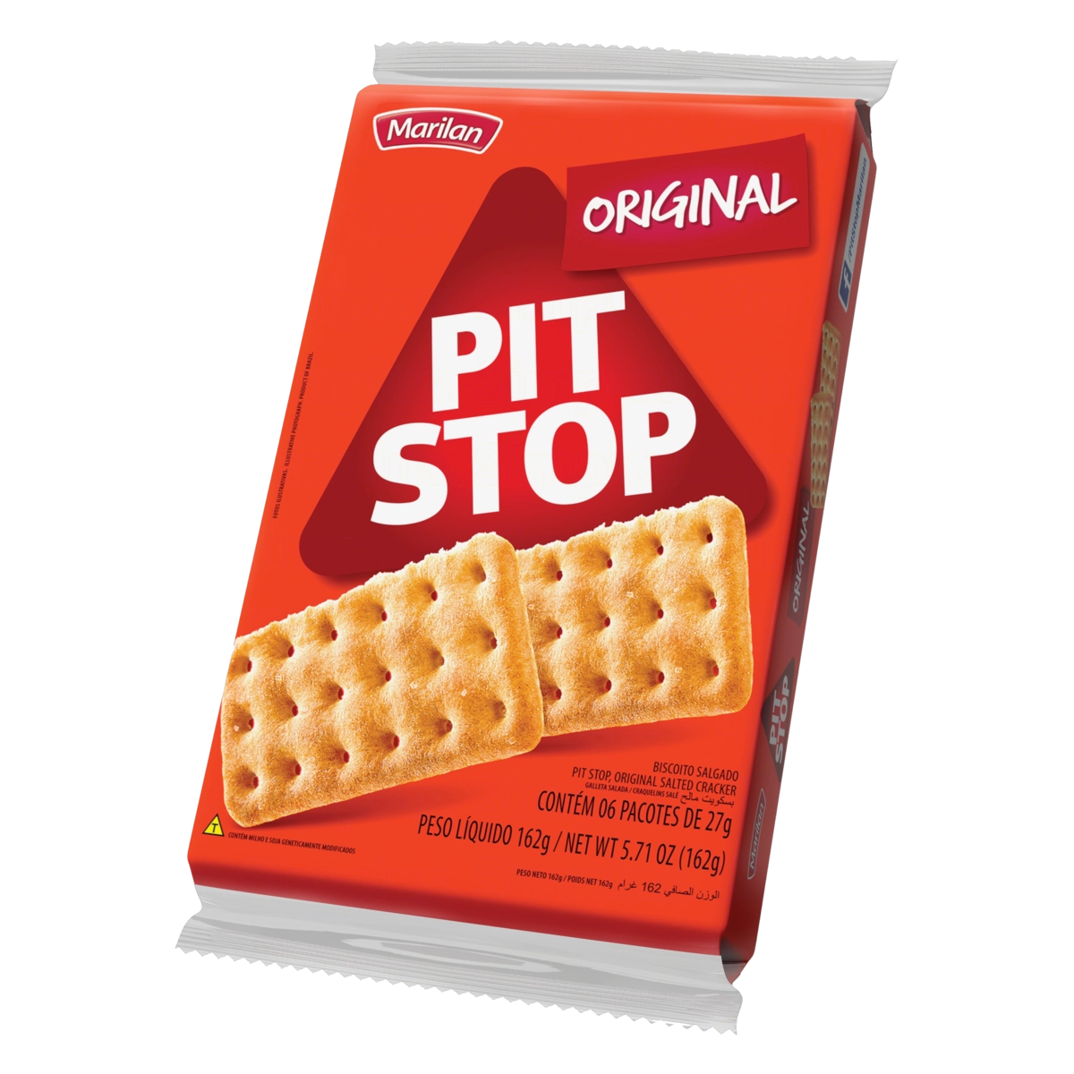 Pack Biscoito Original Marilan Pit Stop Pacote 137g 6 Unidades