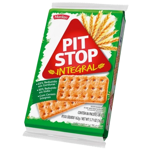 Pack Biscoito Integral Marilan Pit Stop Pacote 137g 6 Unidades
