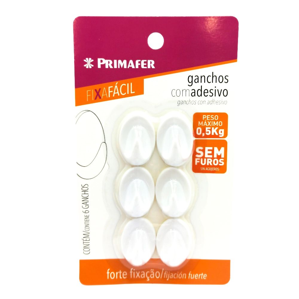 Primafer Gancho C/adesivo P/