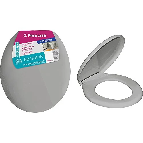 Assento Sanitário Resistente Cinza Primafer