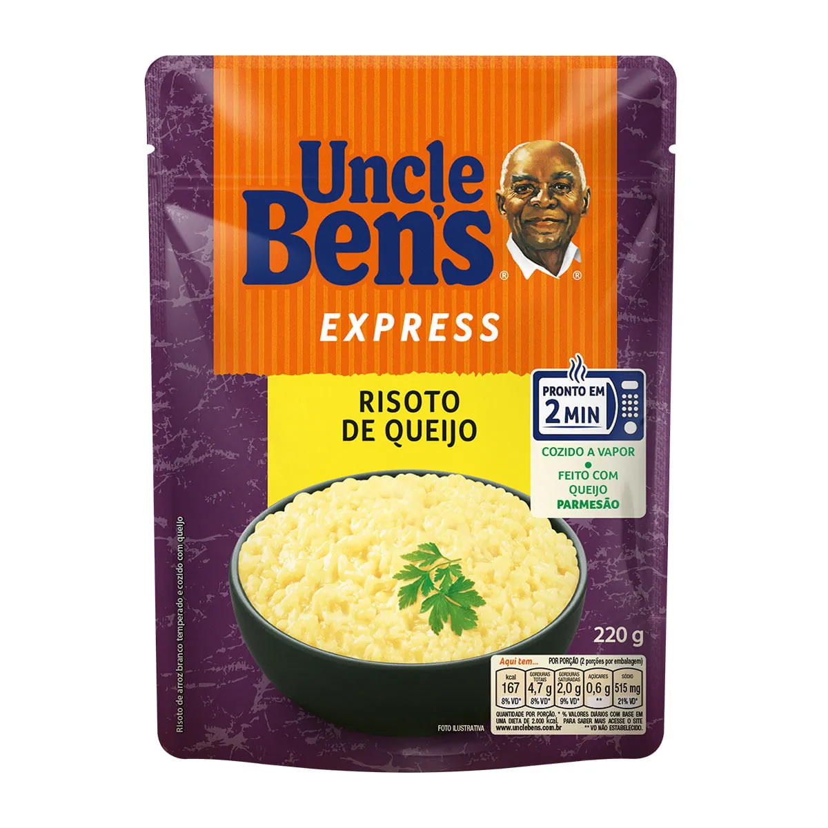 Risoto Queijo Uncle Bens Express Sachê 220g