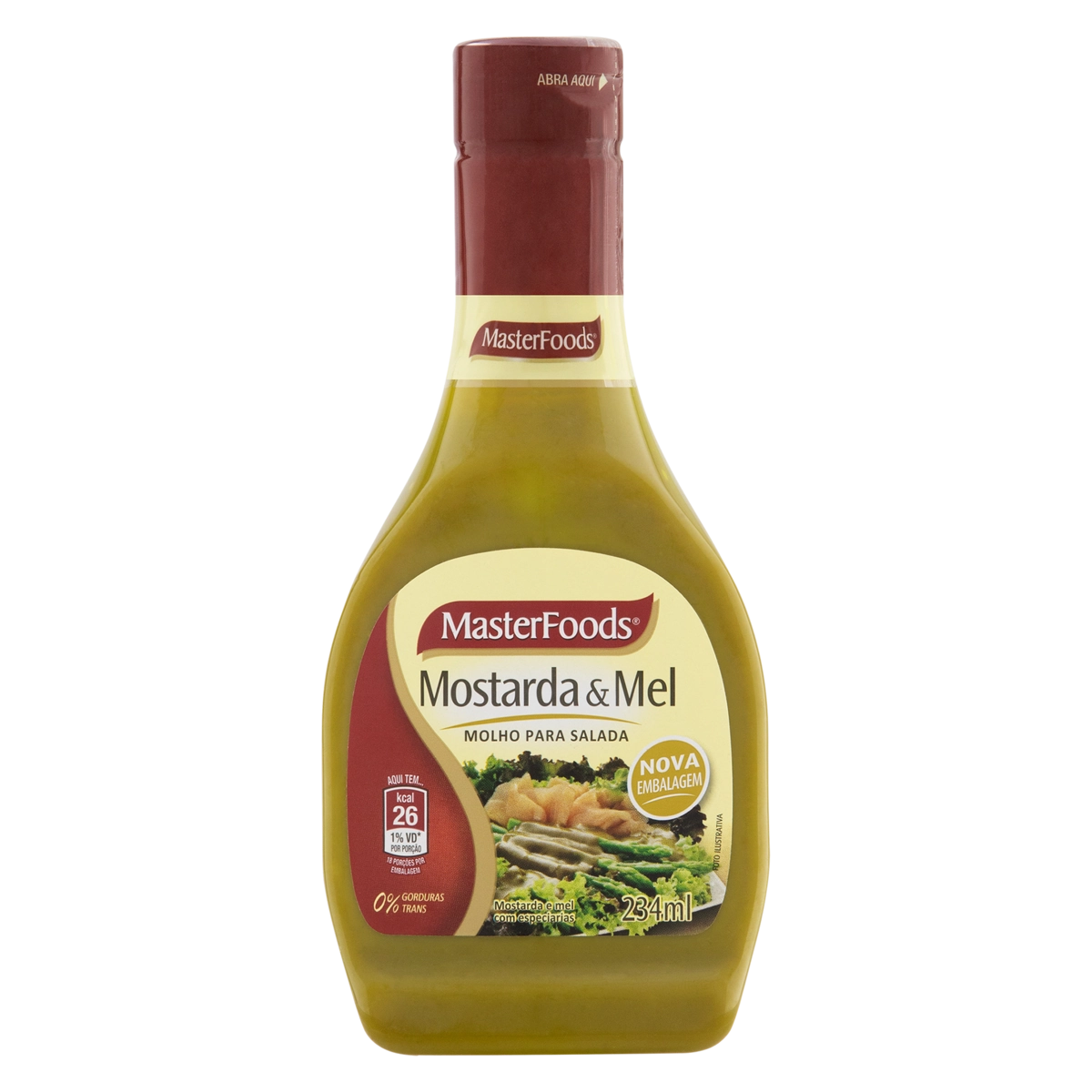 Molho Para Salada Mostarda E Mel Masterfoods Squeeze 234ml