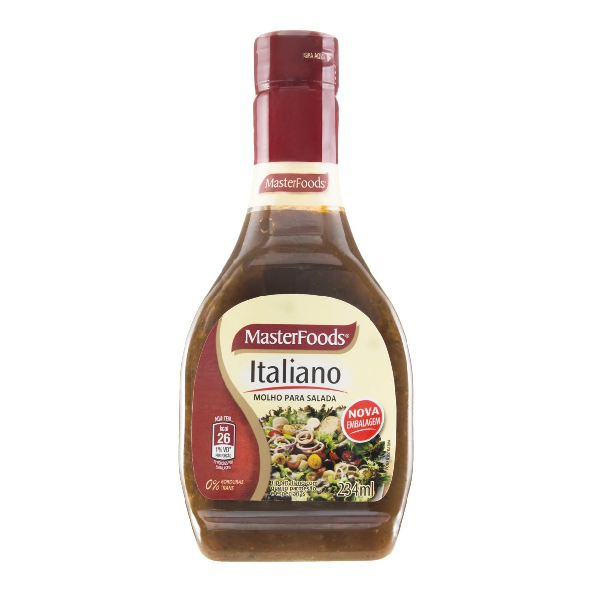 Molho Para Salada Italiano Masterfoods Squeeze 234ml