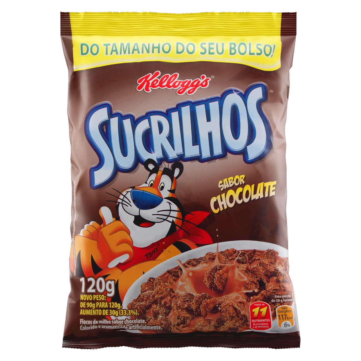 Cereal Matinal Chocolate Kelloggs Sucrilhos Pacote 120g