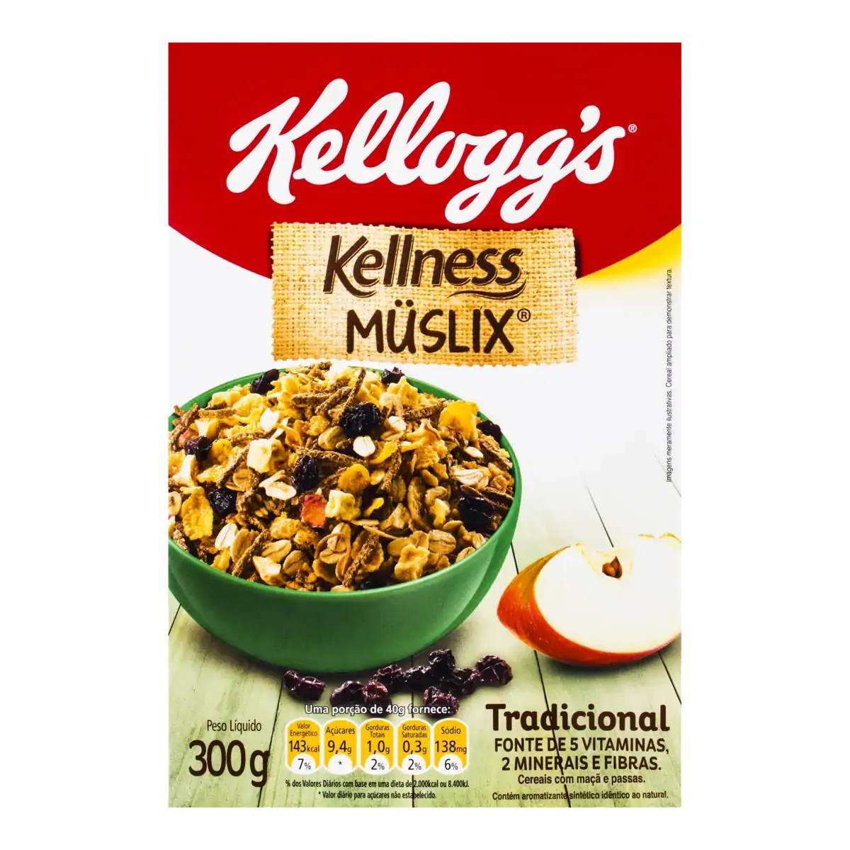 Musli Tradicional Kelloggs Kellness Caixa 300g