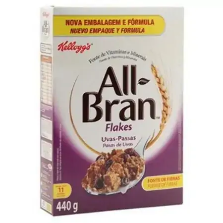Cereal Kel Branc C/uvas Passas Rs