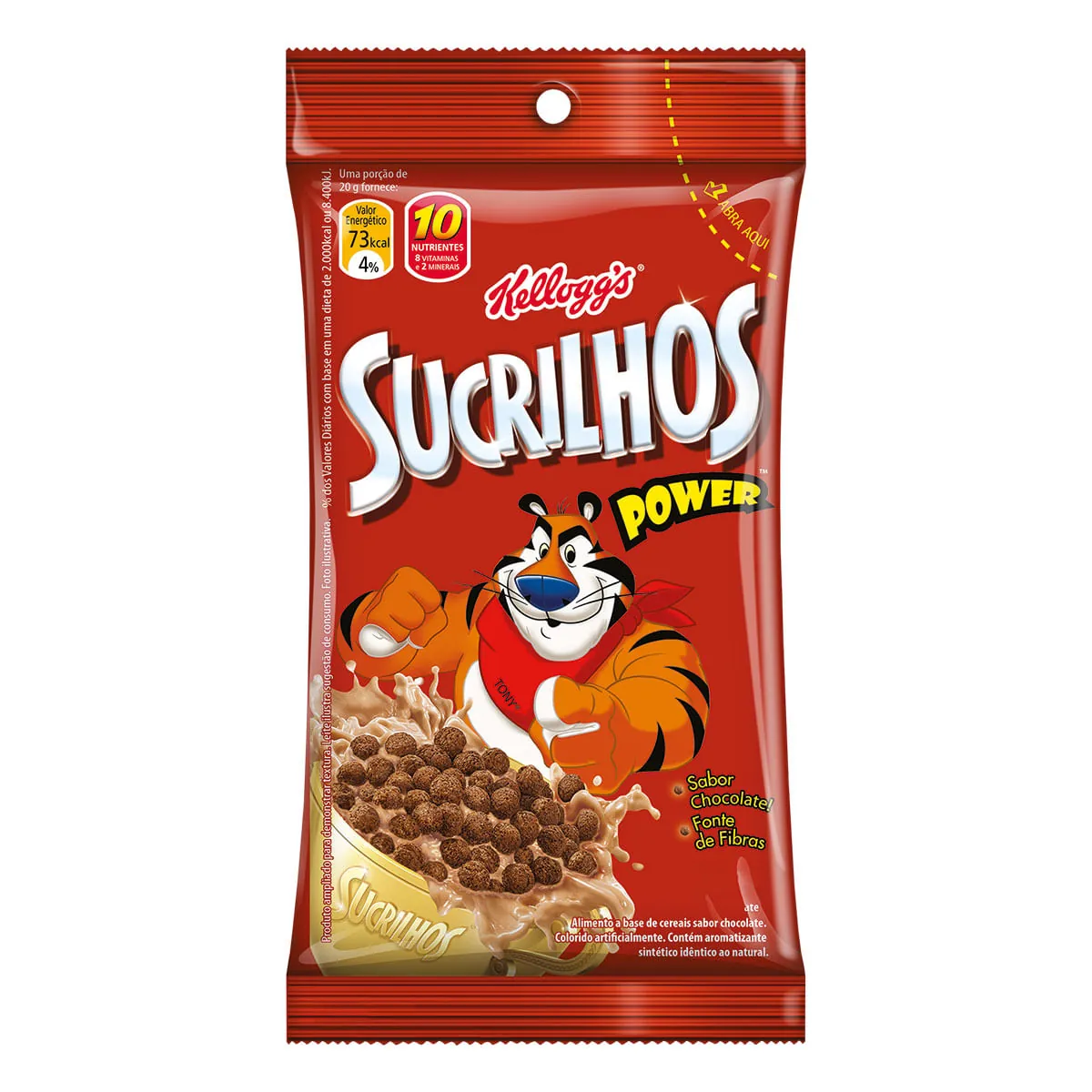 Cereal Matinal Sabor Chocolate Sucrilhos Power 20g