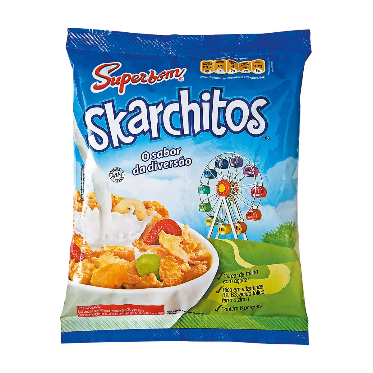 Cereal Matinal Superbom Skarchitos Pacote 200g
