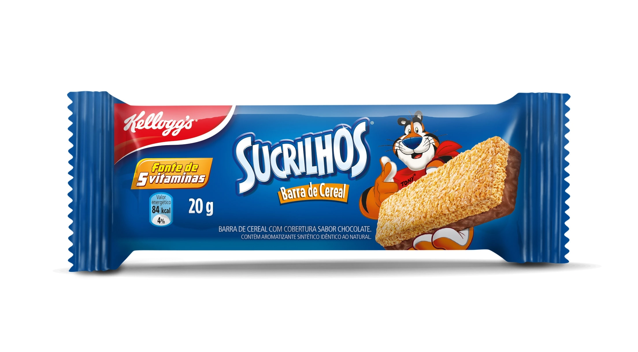 Barra De Cereal Cobertura Chocolate Kelloggs Sucrilhos Pacote 20g