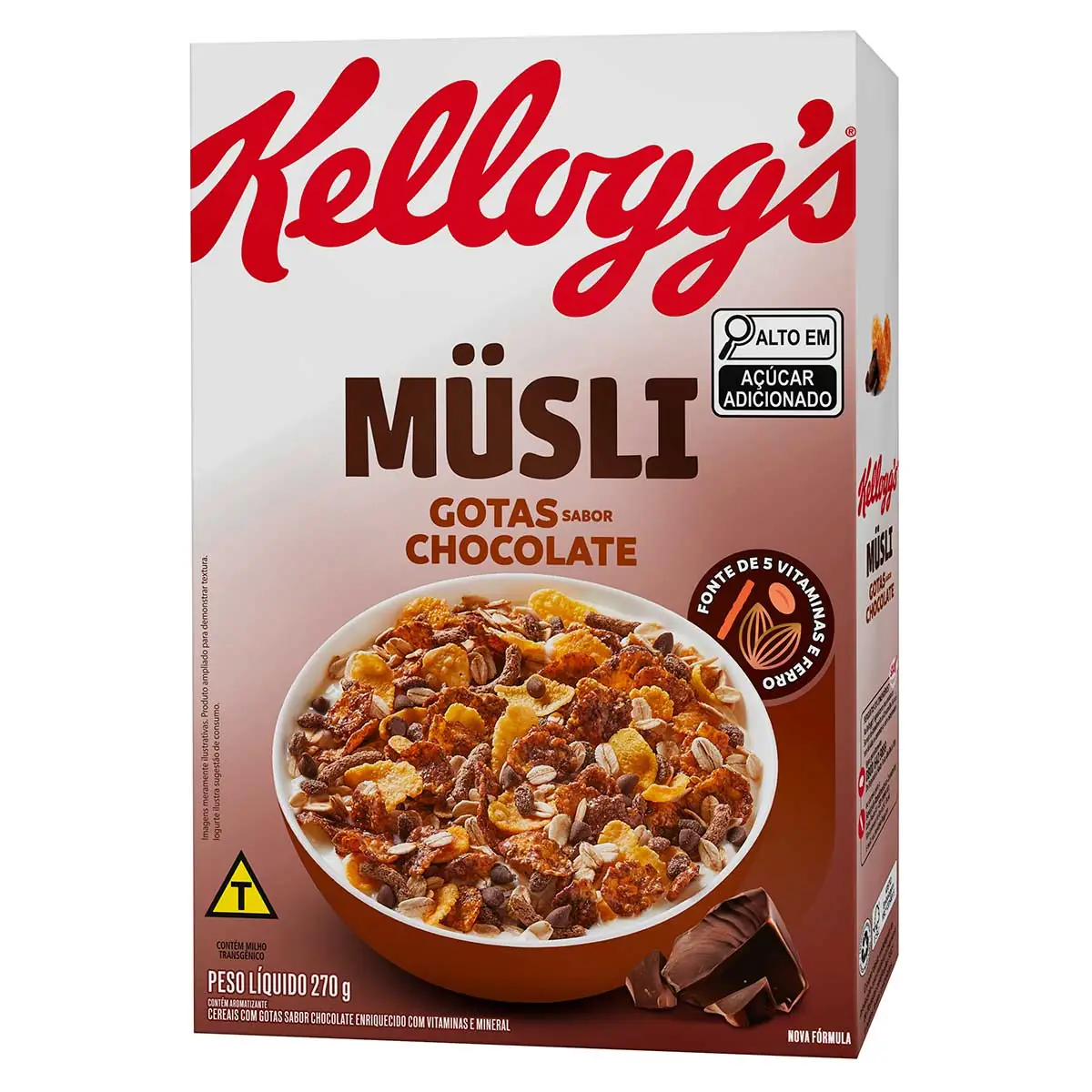 Musli de Cereais com Gotas de Chocolate Kellogg's 270 g