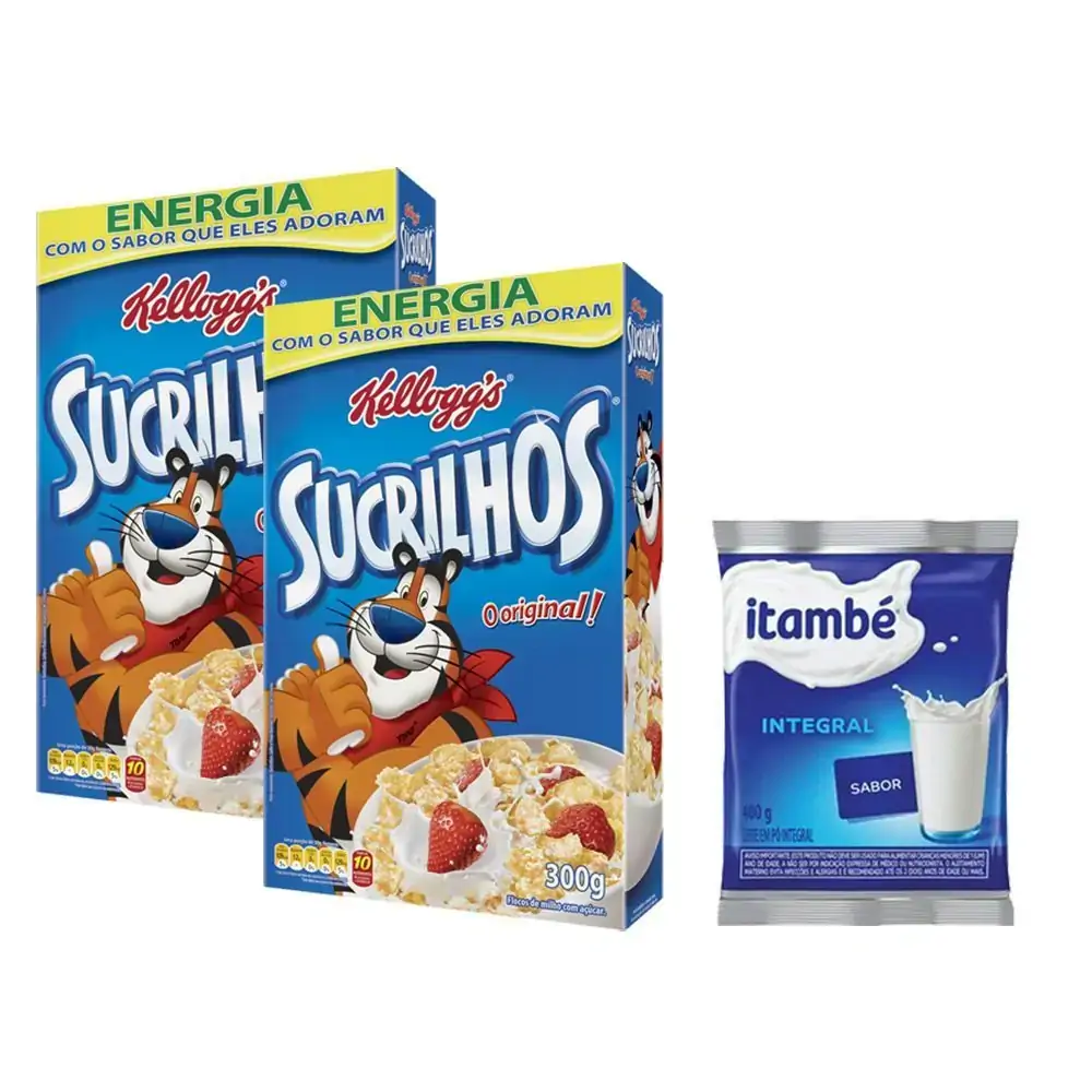 Kit Cereal Sucrilhos Leite Itambe Sache
