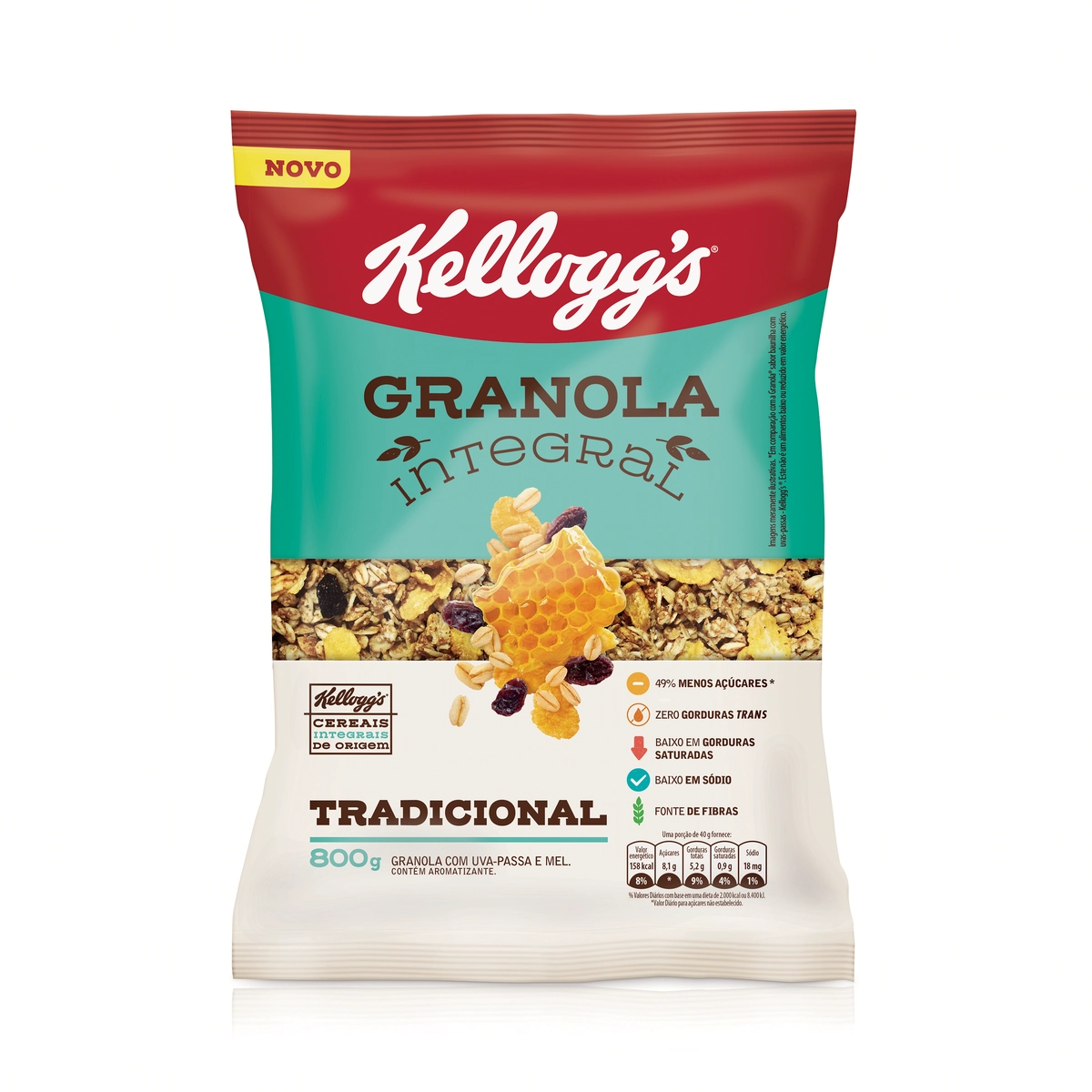 Granola Tradicional Kelloggs Pacote 800g