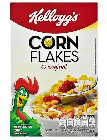 Cereal Matinal Original Kelloggs Corn Flakes Pacote 200g
