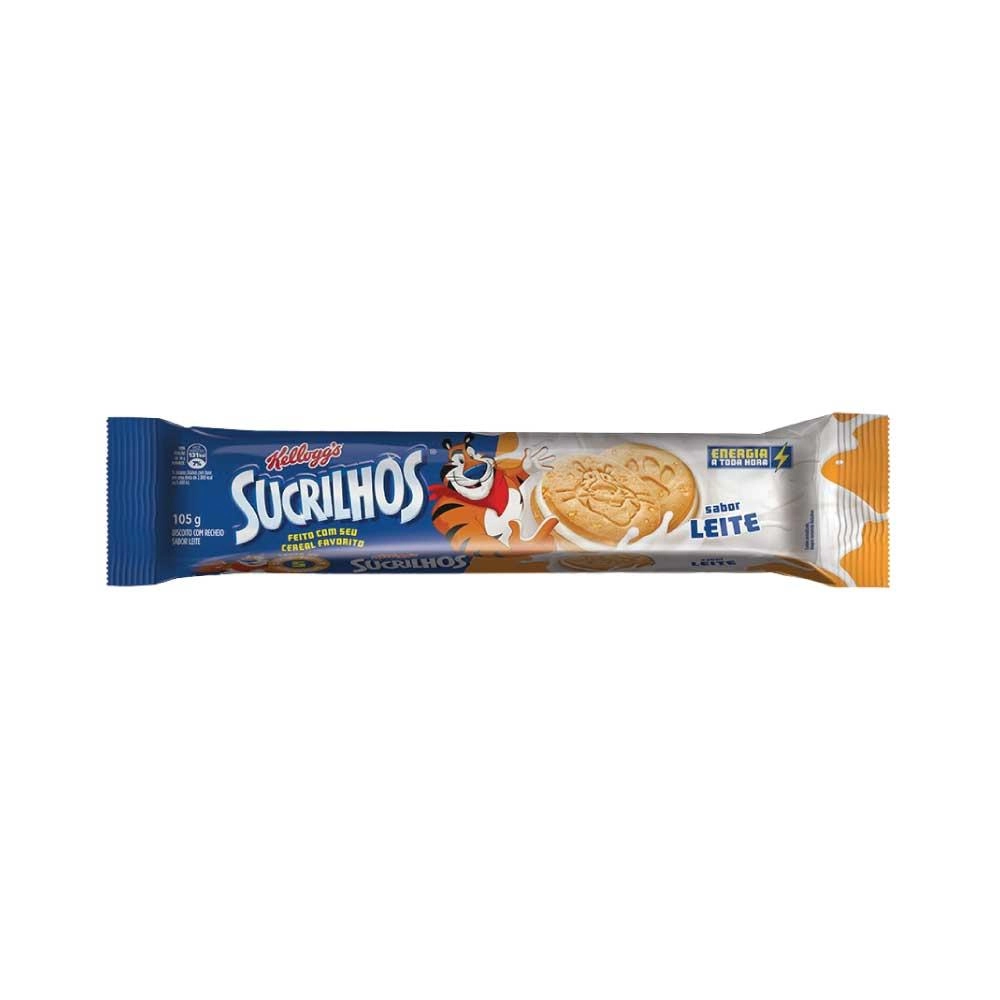 Biscoito Recheio Leite Kellogg's Sucrilhos Pacote 105g