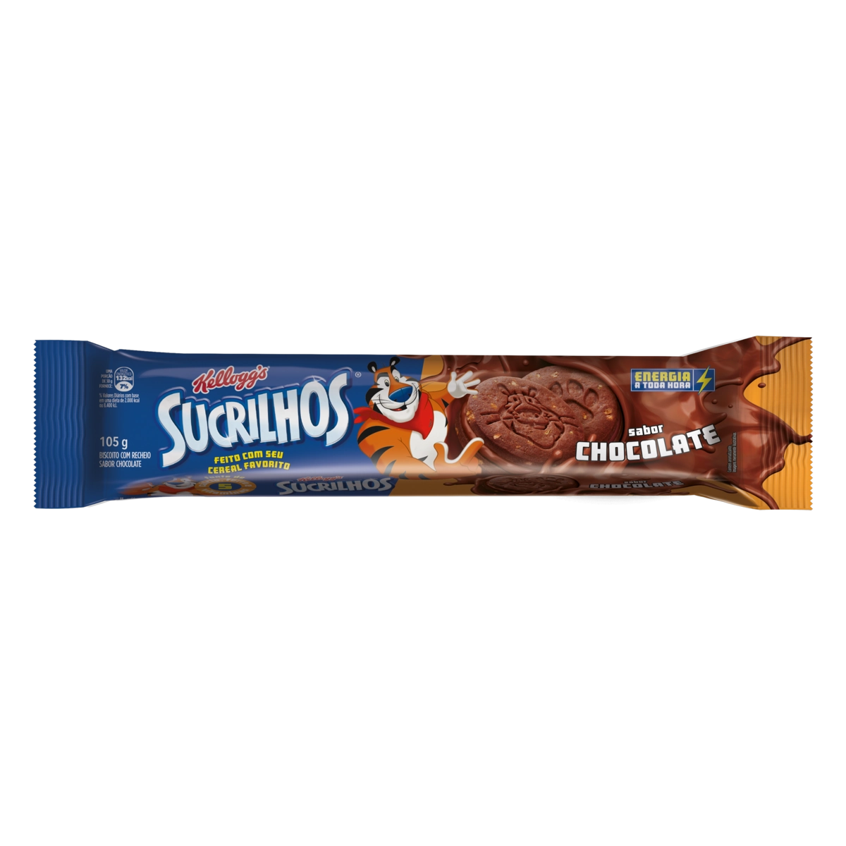 Biscoito Recheio Chocolate Kellogg's Sucrilhos Pacote 105g