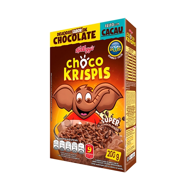Biscoito Cookie Chocolate Com Gotas De Chocolate Kelloggs Choco Krispis Pacote 60g