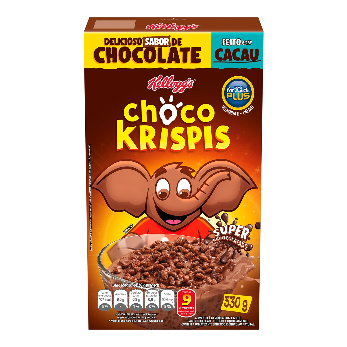 Biscoito Chocolate Kelloggs Choco Krispis Pacote 119g