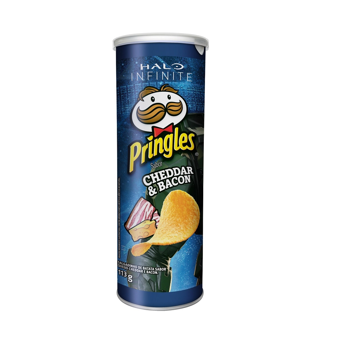 Salgadinho De Batata Cheddar Bacon Halo Infinite Pringles Tubo 113g