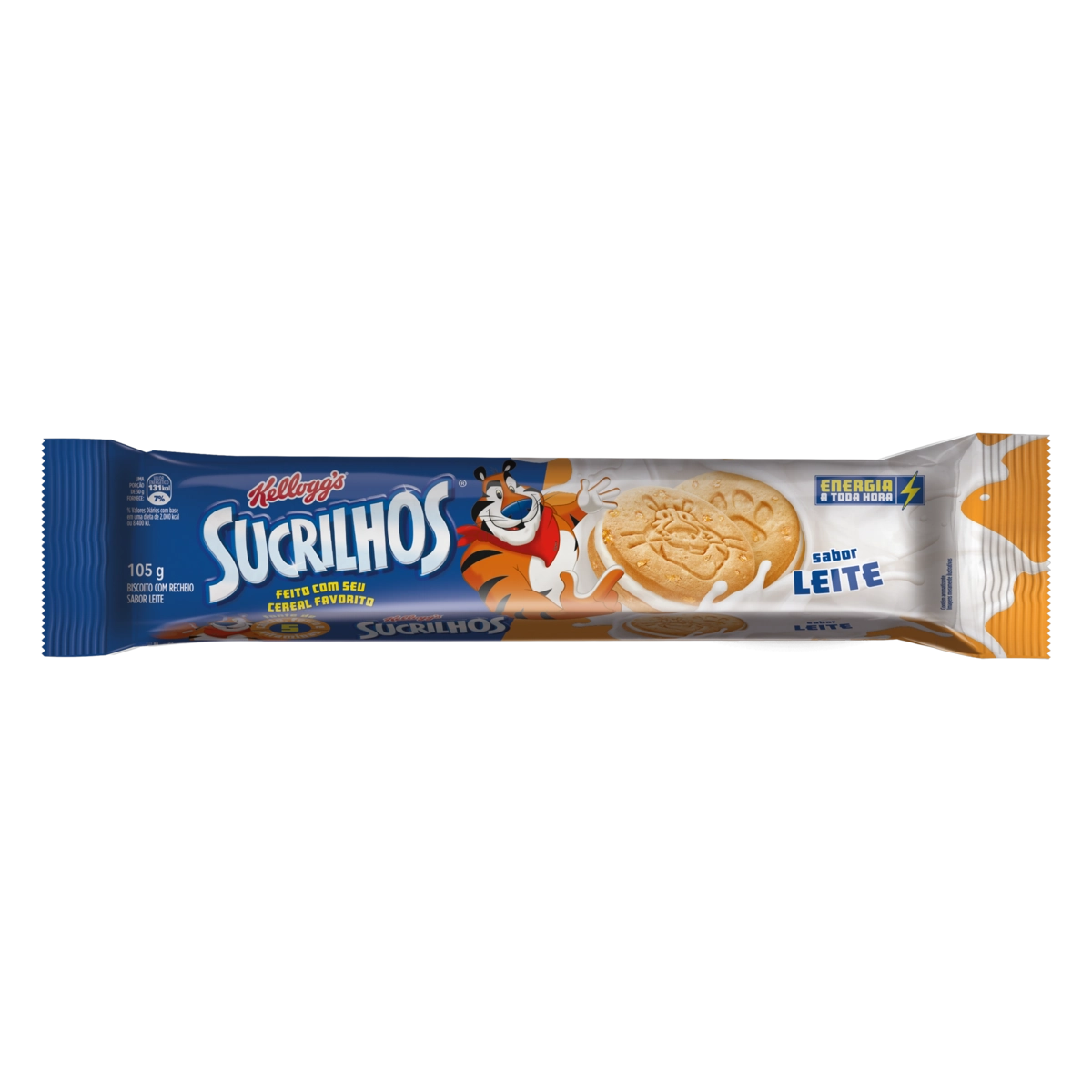 Biscoito Recheio Leite Kelloggs Sucrilhos Pacote 110g
