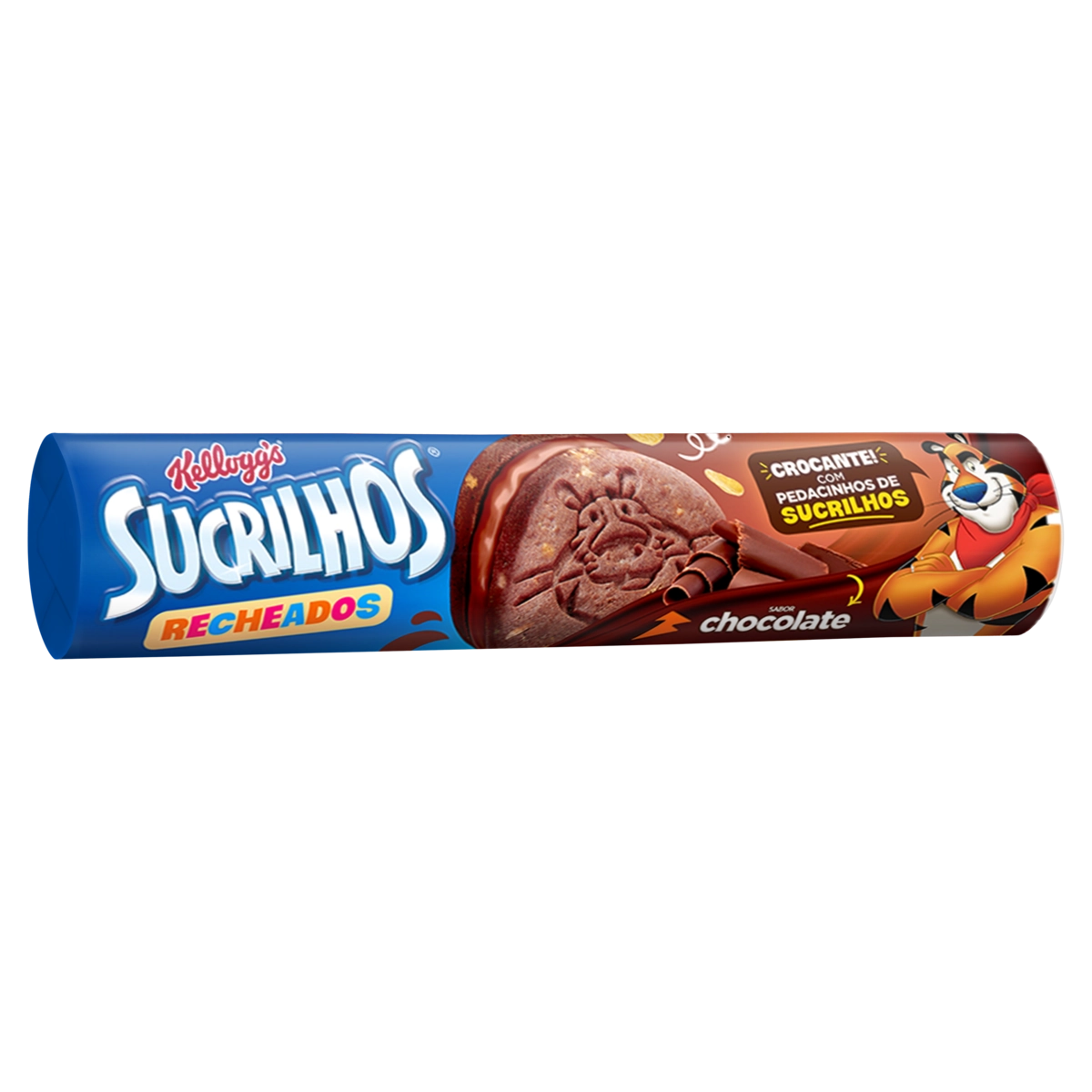 Biscoito Recheio Chocolate Kelloggs Sucrilhos Pacote 110g