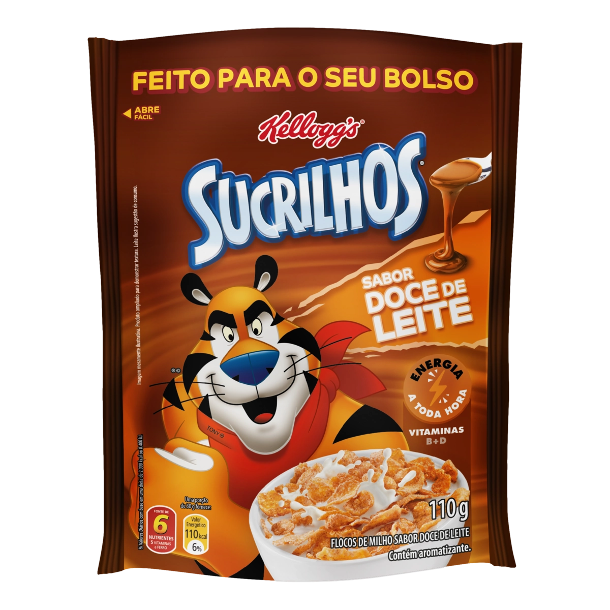 Cereal Matinal Doce De Leite Kelloggs Sucrilhos Pacote 110g