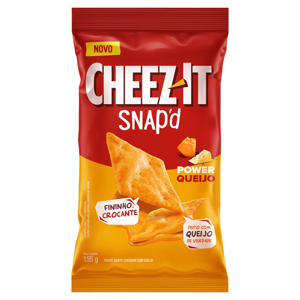 Snack Power Queijo Cheez It Snapd Pacote 155g