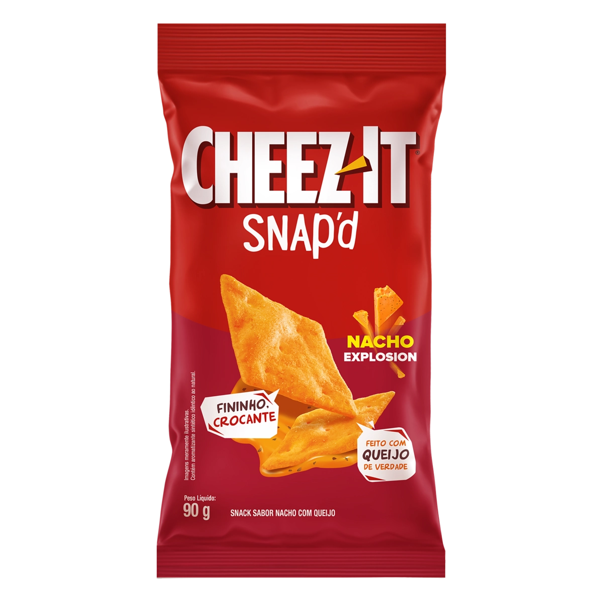 Snack Nacho Explosion Cheez-It Snap'd Pacote 90g