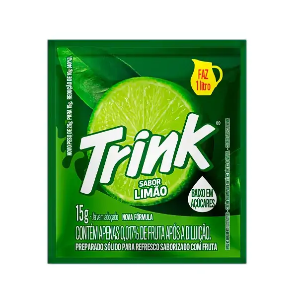 Refresco Em Pó Limão Trink Pacote 15g