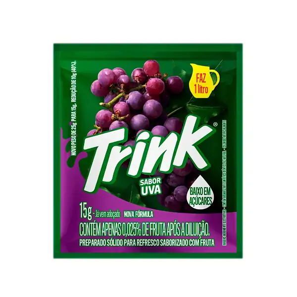 Refresco Em Pó Uva Trink Pacote 15g