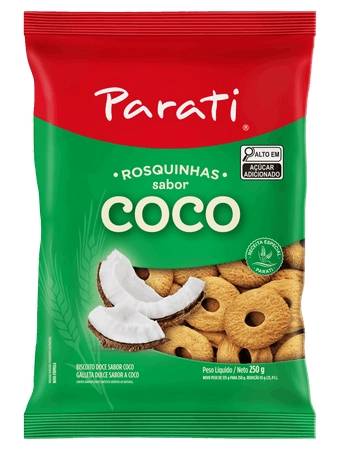 Biscoito Rosquinha Leite Parati Pacote 250g