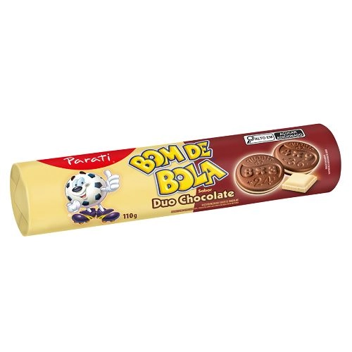 Biscoito Duo Chocolate Bom De Bola Pacote 110g