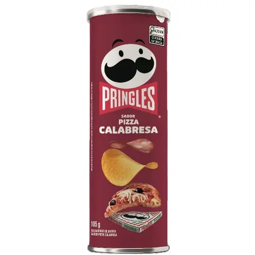 Salgadinho De Batata Pizza Calabresa Pringles Tubo 105g